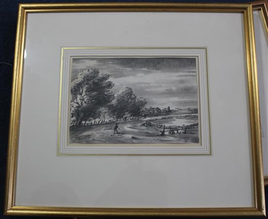 Doctor Thomas Monro (1759-1833) Rustic landscapes, largest 11 x 14in.